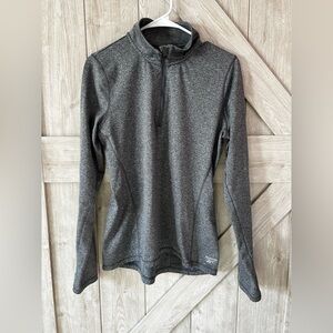 Nearly new  Reebok Medium quarter zip. Charcoal/grey Dense Knit            Box 5